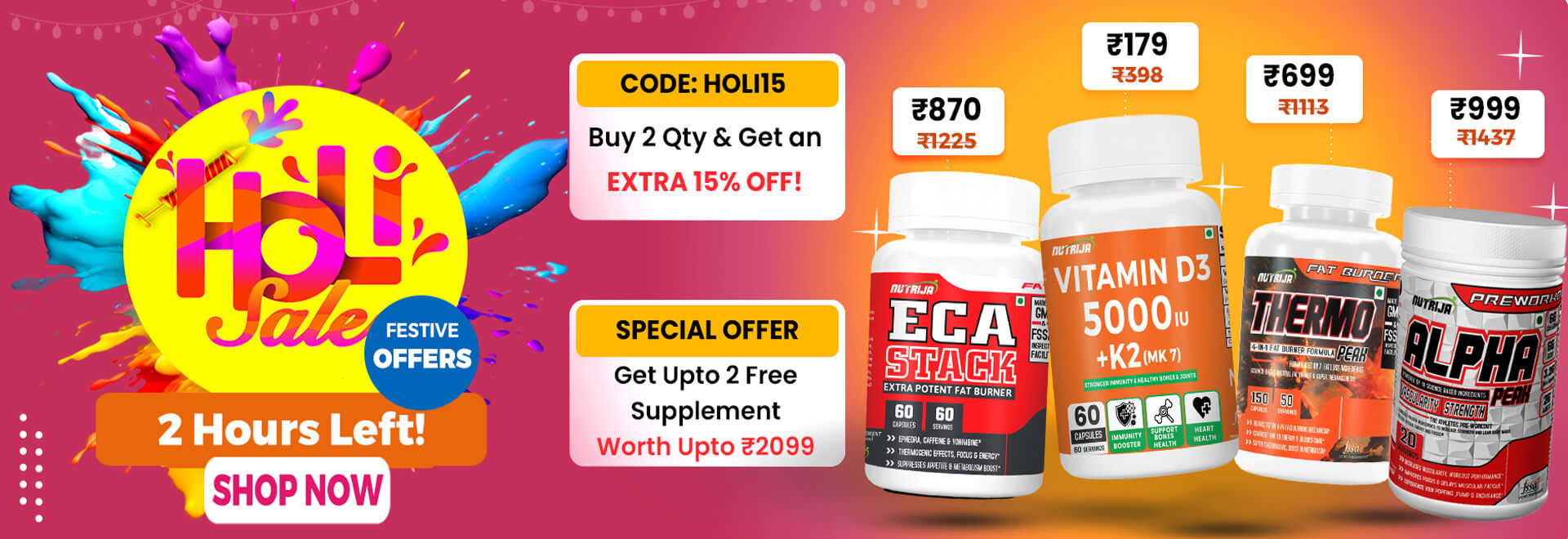 HOLI SUPPLEMENT SALE NUTRIJA