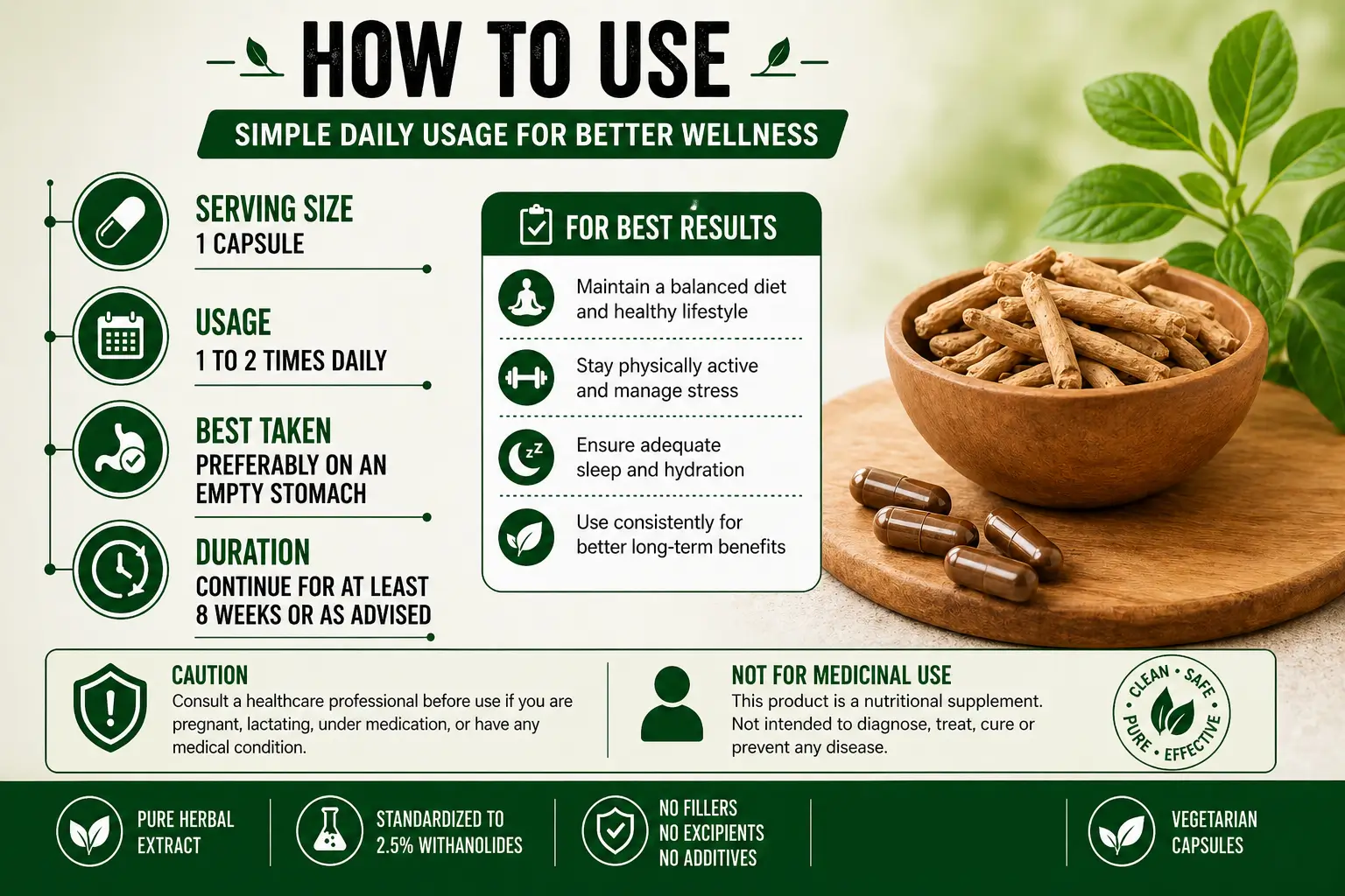 Ashwagandha capsules