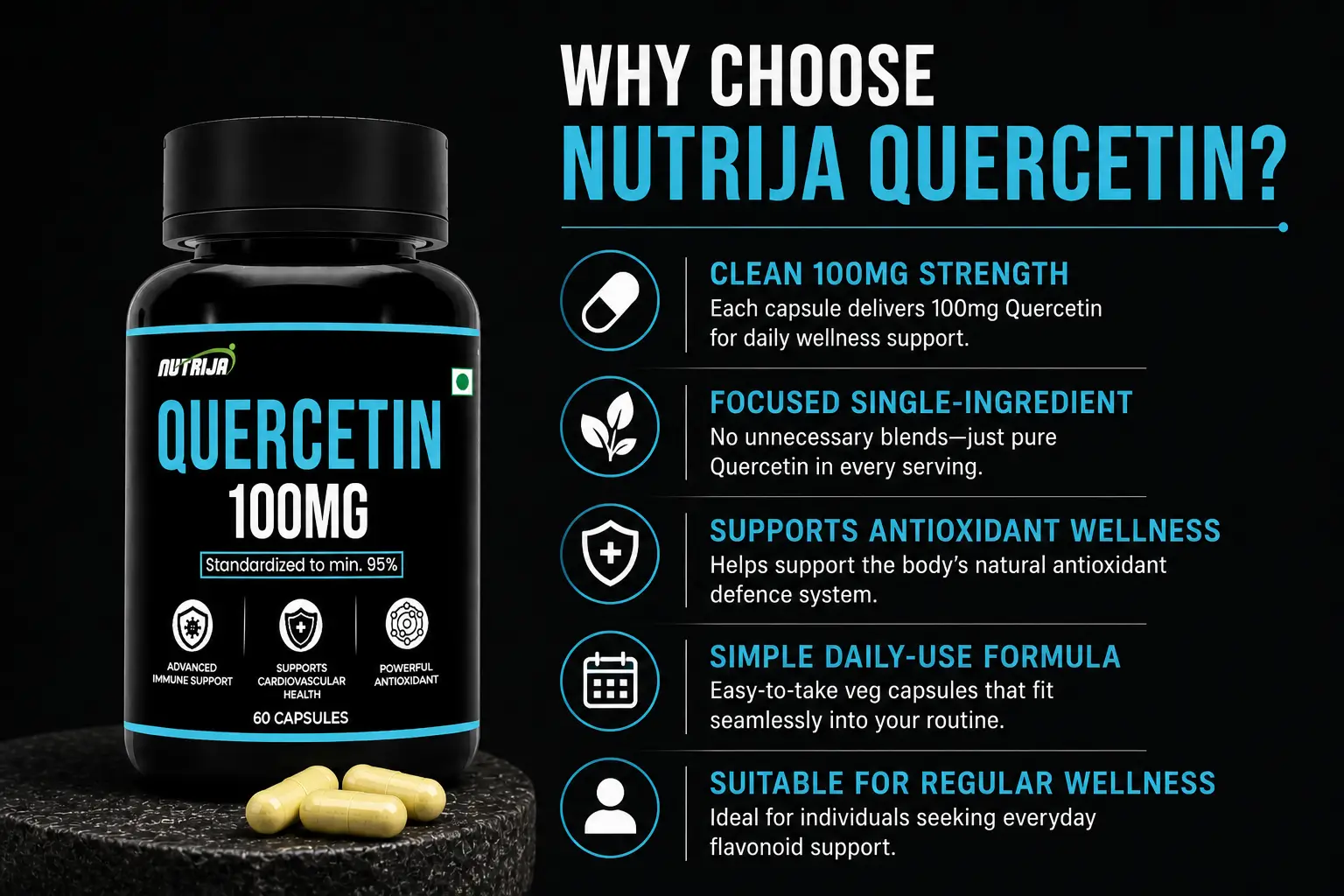 quercetin 100mg front