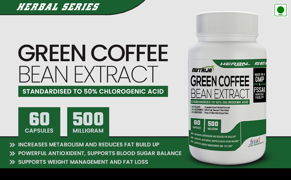 Green coffee beans capsules