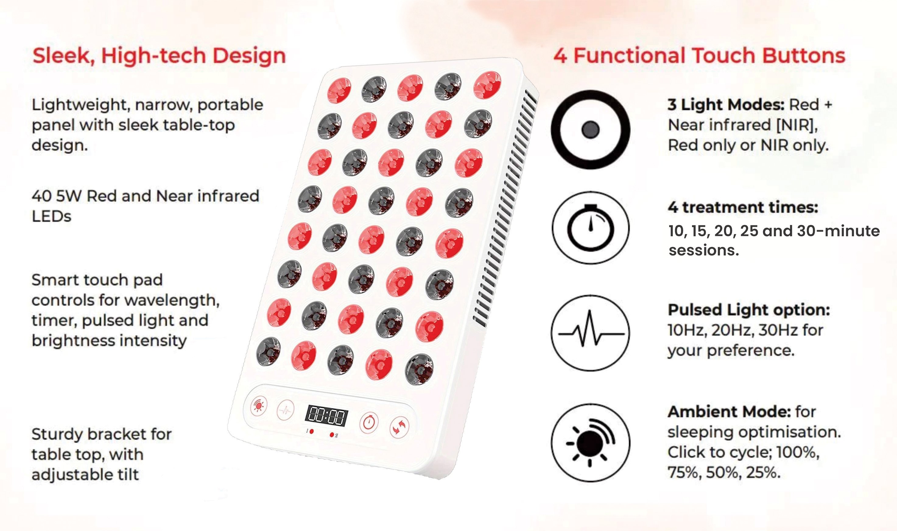 red light therapy poweful panels in india