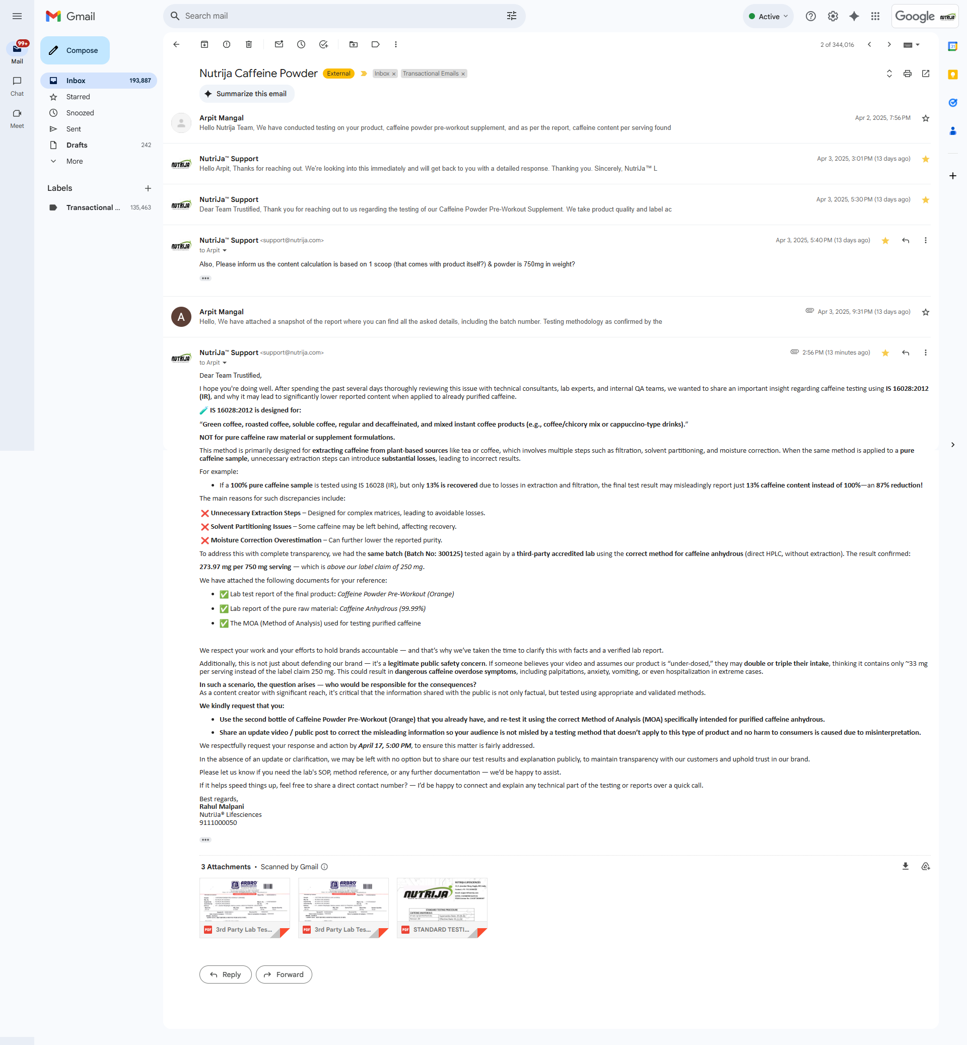 Lab Report Screenshot