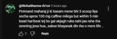 YouTube Overdose Comment