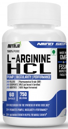 Buy L-Arginine HCL Capsules in India | Nitric Oxide Supplement.