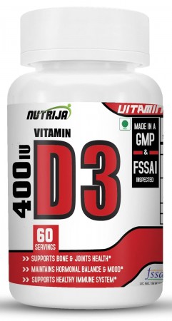 Buy Vitamin D3 400 IU Capsules Supplement in India