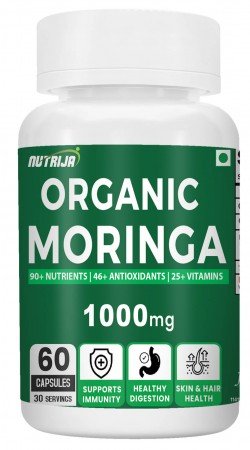 Buy Organic Moringa 1000mg Capsules