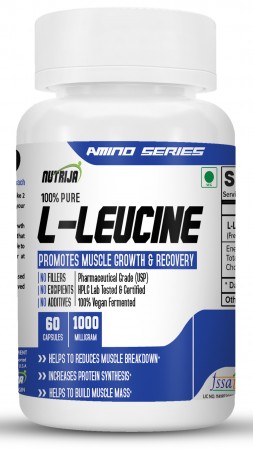 Buy L-Leucine 1000mg Capsules Supplement in India