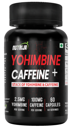 Buy Yohimbine Plus Caffeine Capsules – Strength & Potent fat Loss Supplement in India 