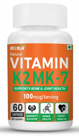 Buy Vitamin K2 MK7 Menaquinone 100mcg Capsules 