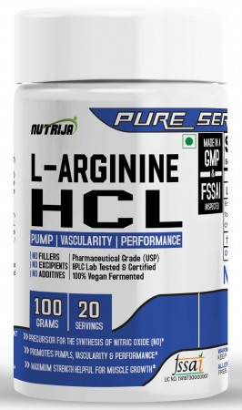 Buy L-Arginine HCL Powder in India | Nitric Oxide Supplement.