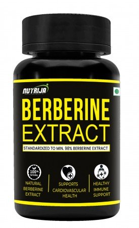 Buy Berberine Extract 98% 500mg Capsules | Promotes Immune Support & Maintains healthy cholesterol level