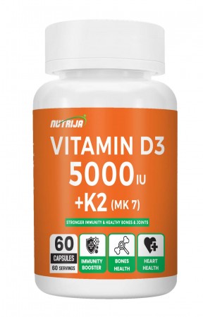 Buy Vitamin D3 K2 5000iu Supplements | Supports stronger Immunity