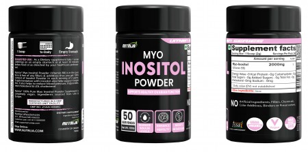 Buy 100% Pure Myo Inositol Powder Supplement in India | 2000mg Per ...