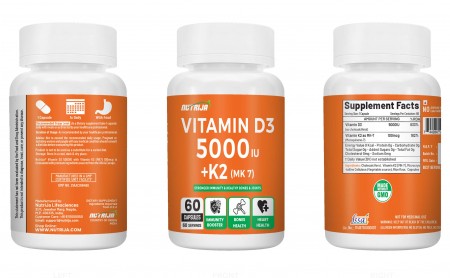 Buy Vitamin D3 K2 5000iu Supplements | Supports stronger Immunity