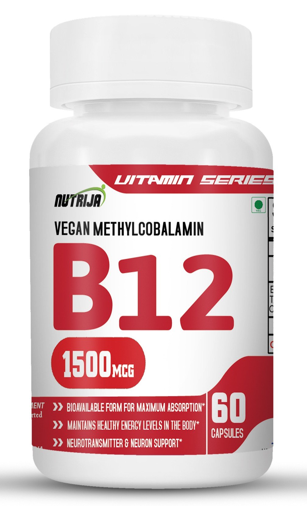 Buy NutriJa Vitamin B12 1500mcg - 60 Capsules| NutriJa™ Supplement Store