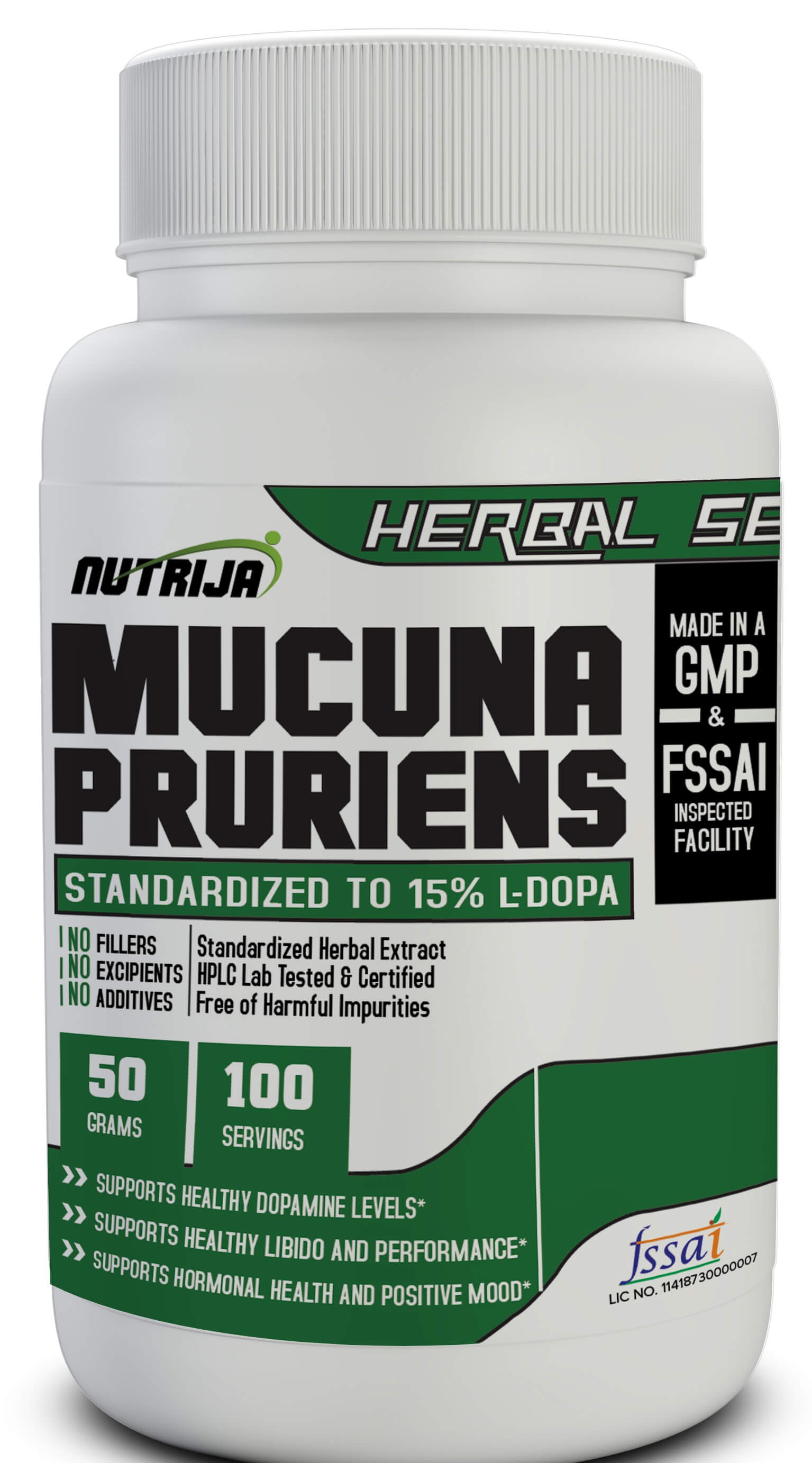 Buy Mucuna Pruriens Extract Online in India | NutriJa™ Supplement Store