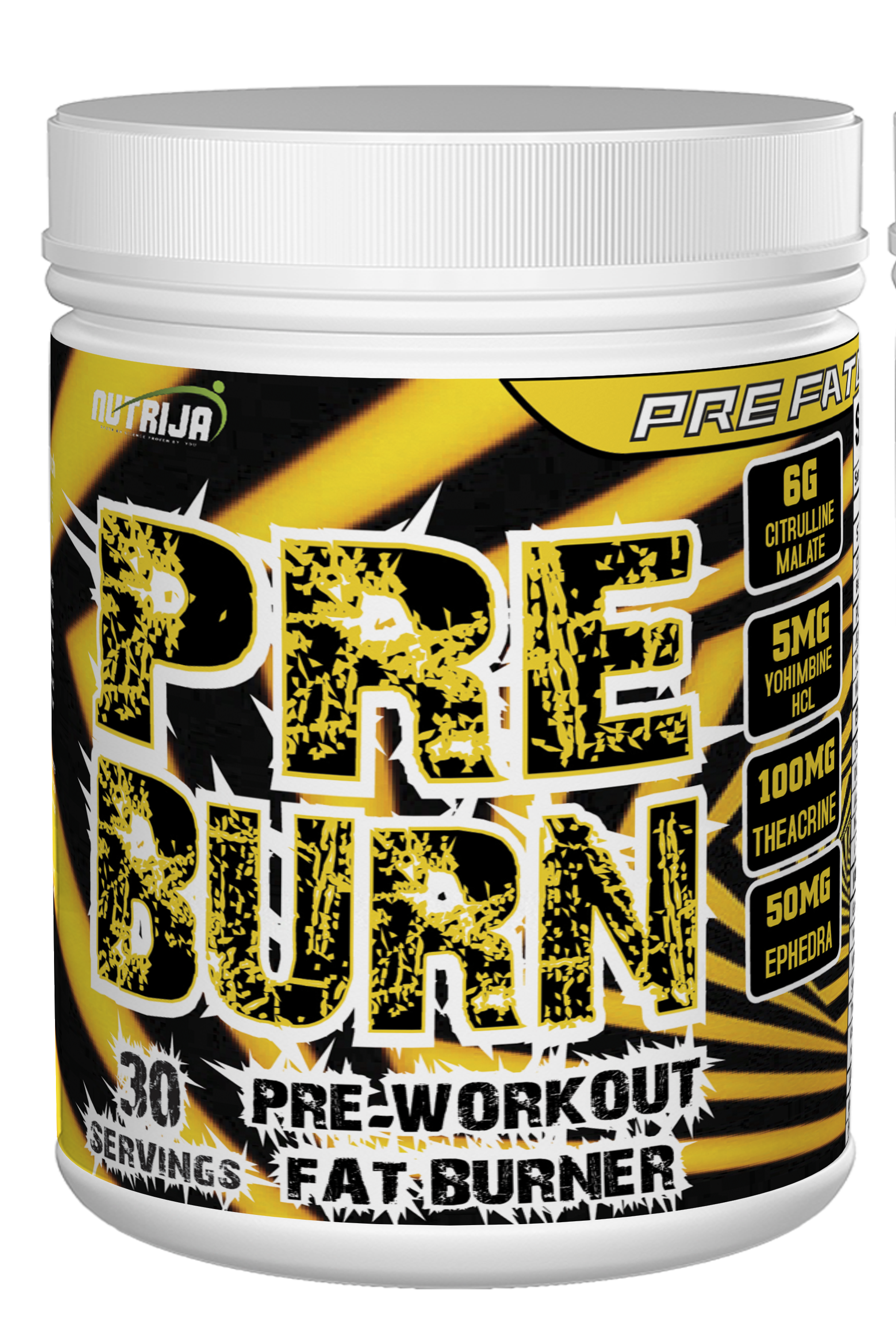 21 30 Minute Pre workout plus fat burner for Six Pack