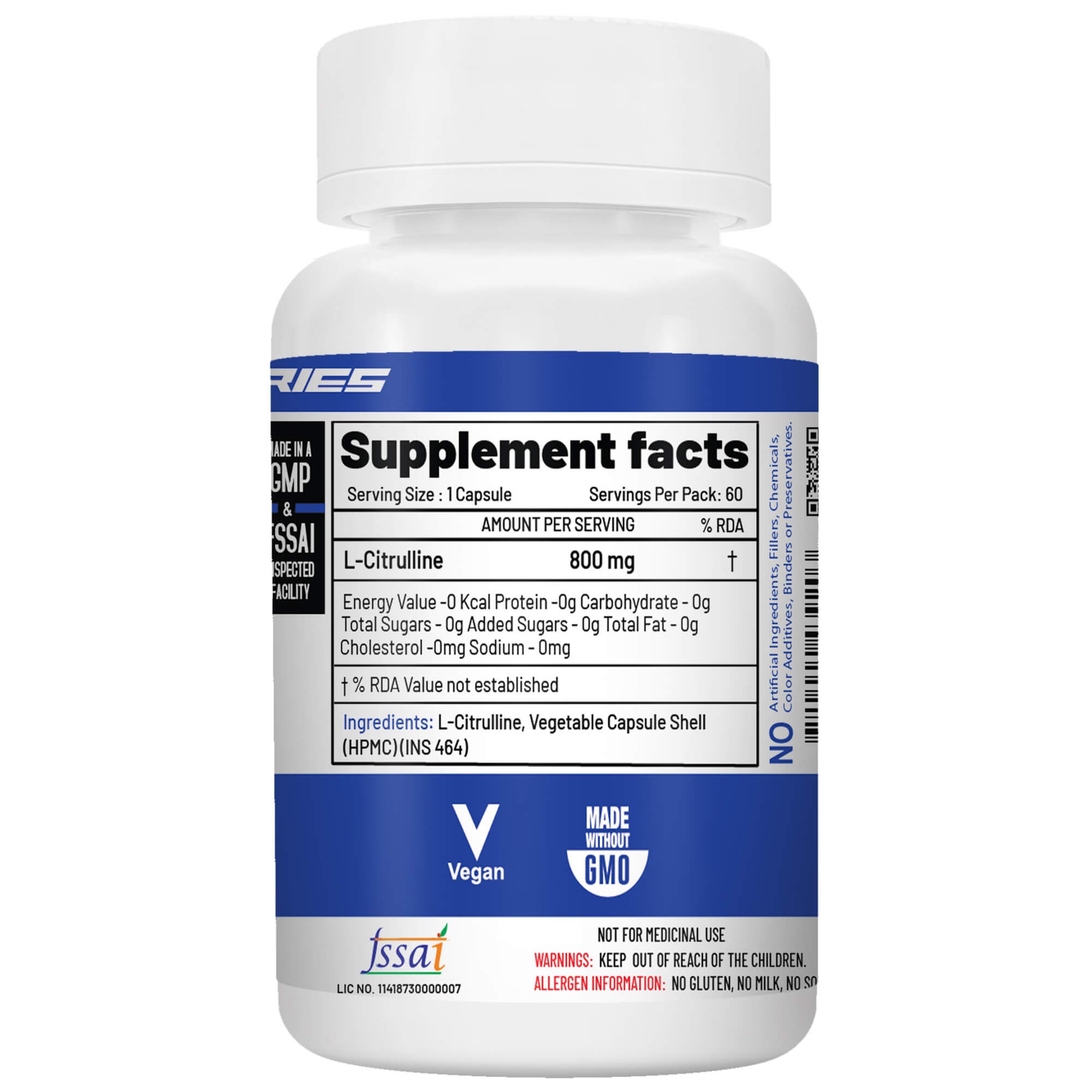 Buy L-Citrulline Capsules in India | NutriJa Supplement Store