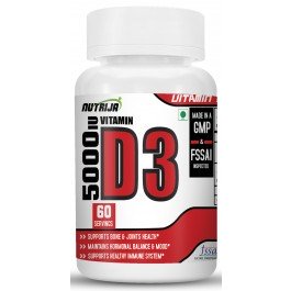 Buy Vitamin D3 5000 IU  Capsules Supplement  in India