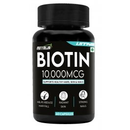 Buy BIOTIN 10,000mcg Capsules | Promotes hair health & growth | Healthy Skin & Nails 